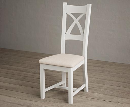 White wooden cross online back dining chairs