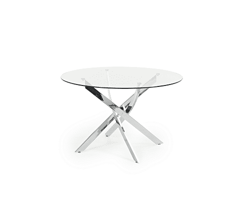 Denver 120cm Glass Dining Table with Marco Chairs