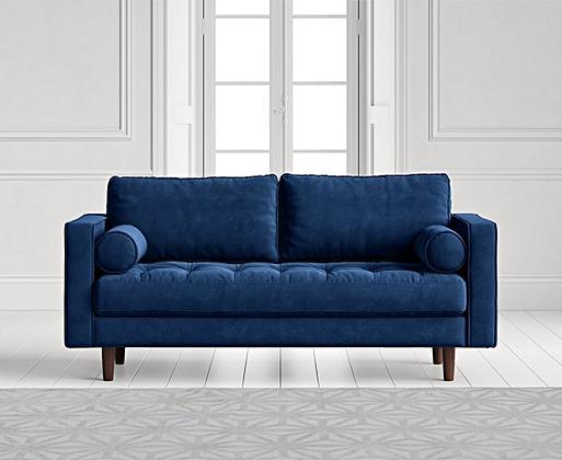 Blue velvet lounge suite deals