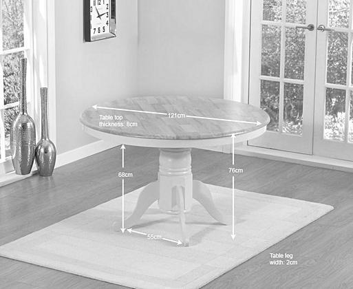 Epsom cream dining table online