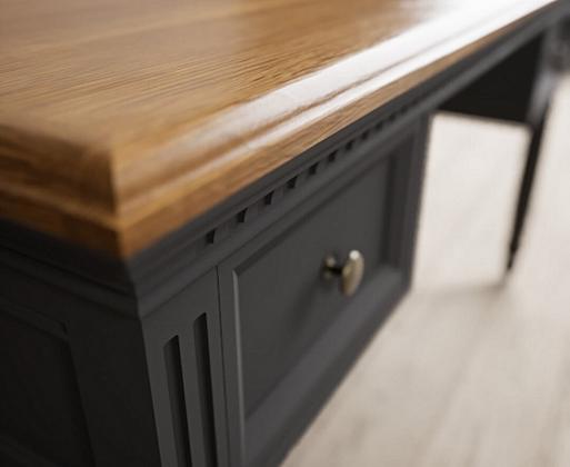 Dark oak top desk top