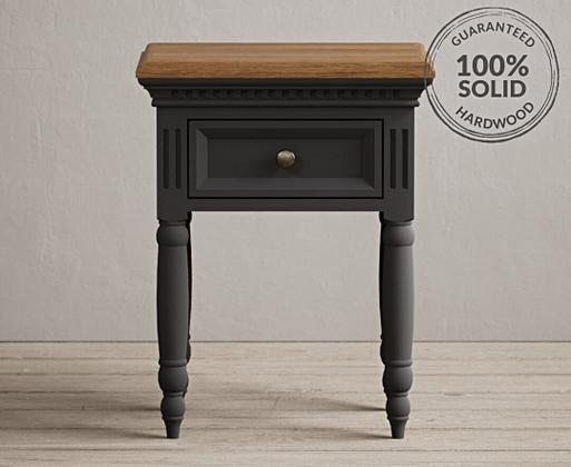 Charcoal grey shop end tables