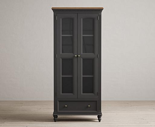 Charcoal shop display cabinet