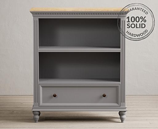 Grey deals low bookcase
