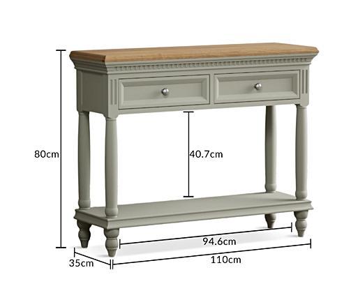 Green on sale sofa table