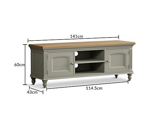 Dark green outlet tv cabinet