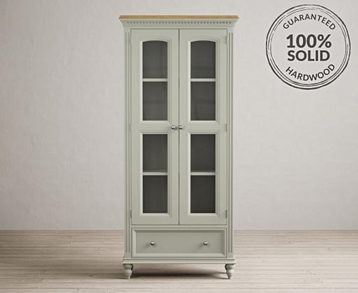 Painted oak hotsell display cabinet