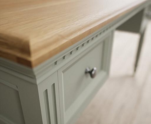 Painted on sale oak desk