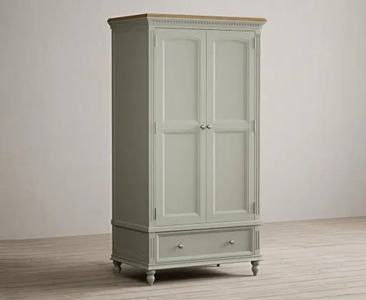 Green and top white wardrobe
