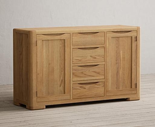 Harper Solid Oak Large Sideboard Oak Furniture Superstore