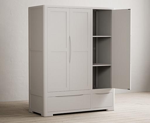 Harper Soft White Painted Triple Wardrobe