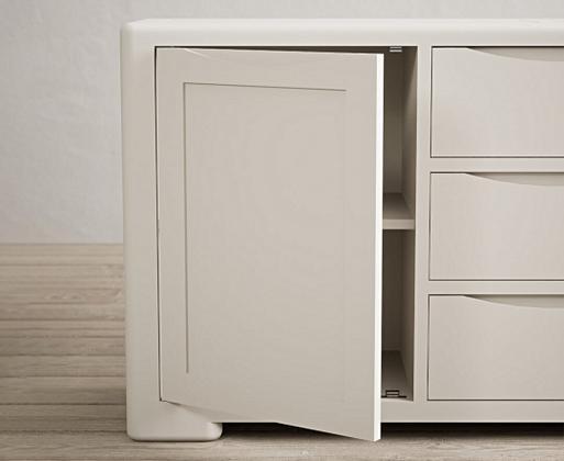 Harper Soft White Painted Extra Large Sideboard Oak Furniture