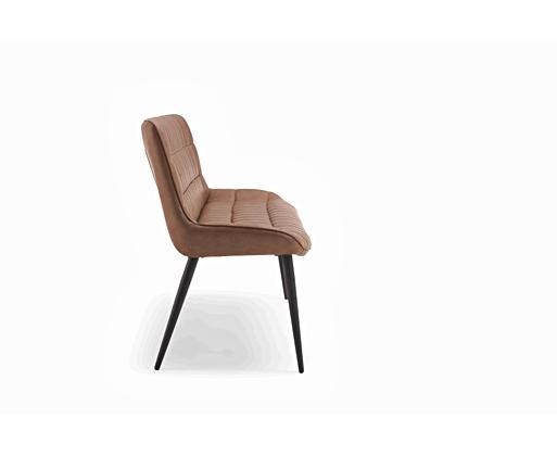 Light brown store leather bench