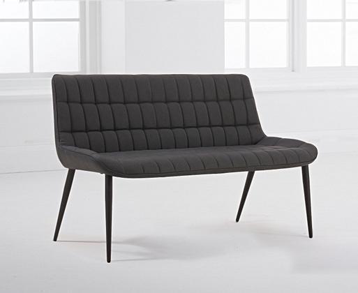 Bourgoin faux outlet leather wood bench