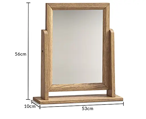Oak dressing mirror store