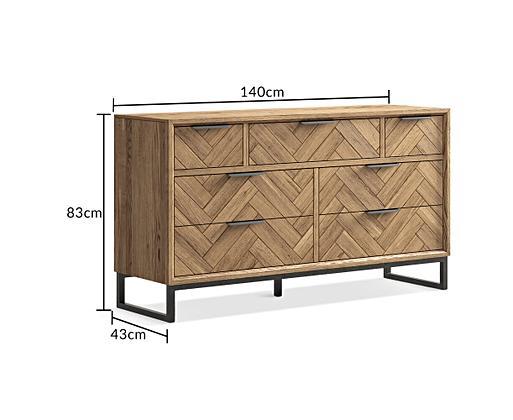 Herringbone 6 sales drawer dresser