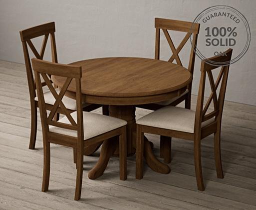 Oak pedestal table and chairs discount