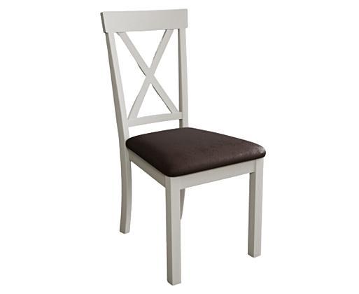 White suede outlet chair