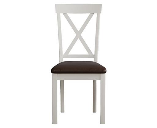 White suede dining store chairs