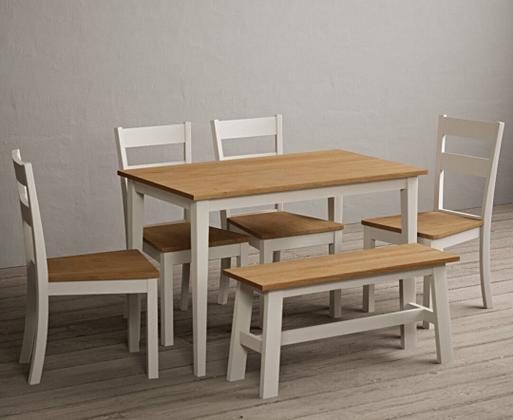 Tamilo dining table and on sale 4 chairs and bench