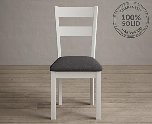 Timber and white sales dining chairs