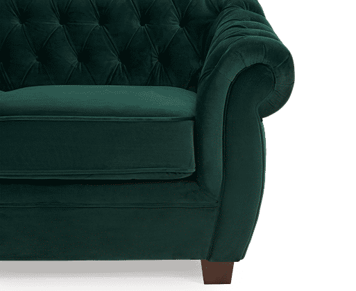 Eva grey deals velvet sofa