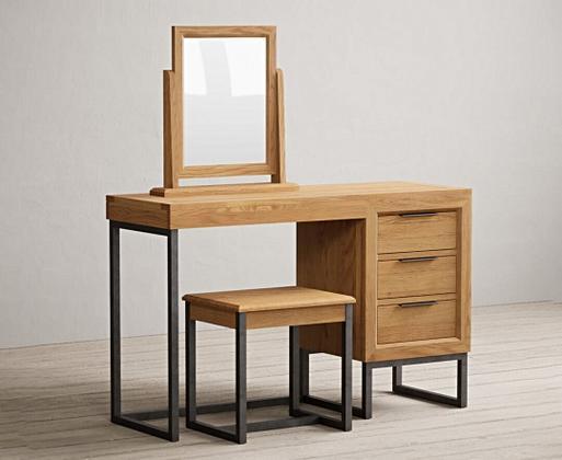 Solid wood vanity sale desk