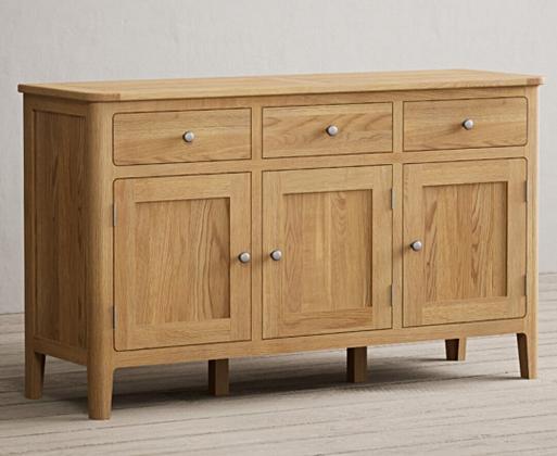 Large solid store oak sideboard