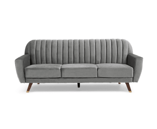 Lucia sofa bed best sale in grey velvet