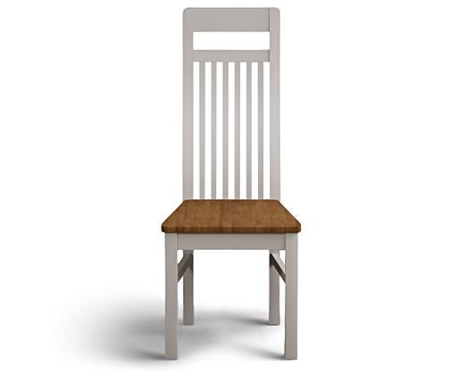 Rustic white shop dining chairs