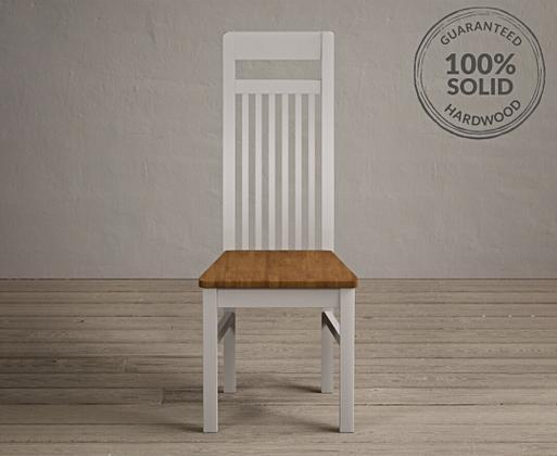 White painted outlet dining chairs