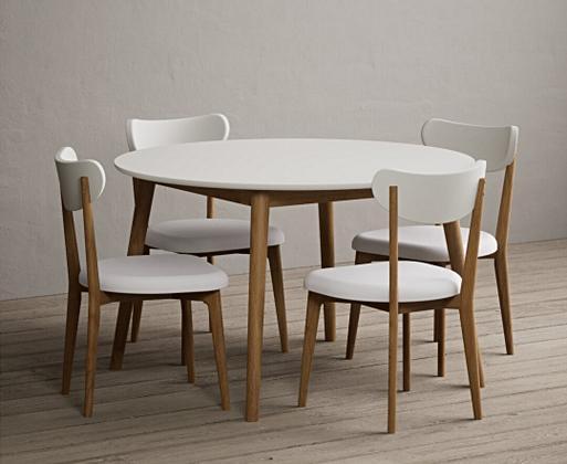 Round nordic store dining table