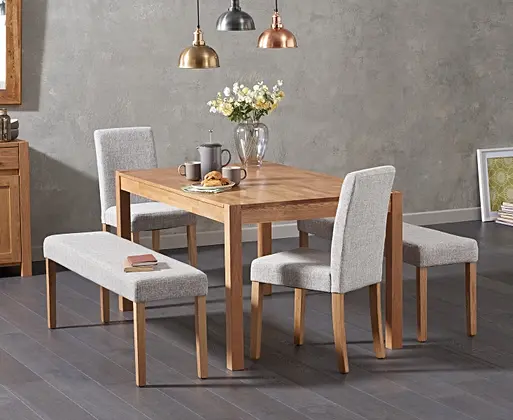 Oak dining bench 150cm cheap
