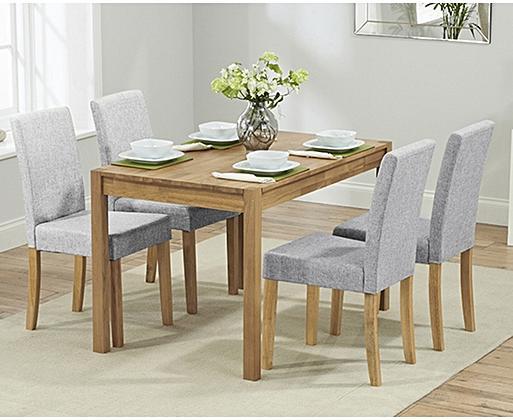 Oxford solid store oak dining table