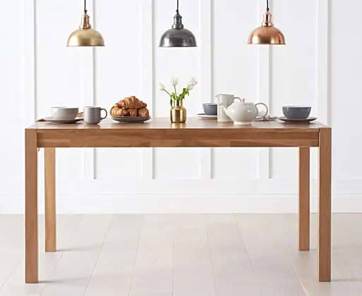 Oxford solid store oak dining table
