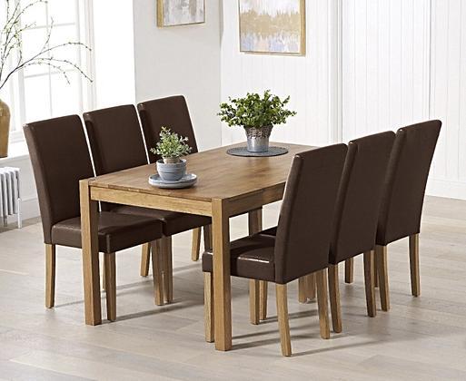 Oxford solid oak dining best sale table