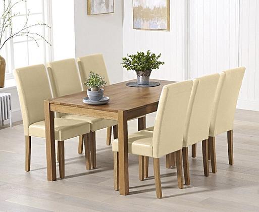 Oxford solid oak dining table hotsell