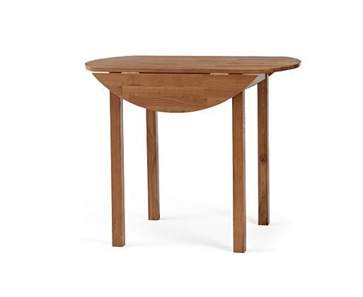 Extending Oxford 90cm Solid Oak Drop Leaf Dining Table with Hudson