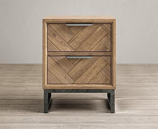 Herringbone nightstand on sale
