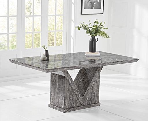 Marble dining top table oak furniture