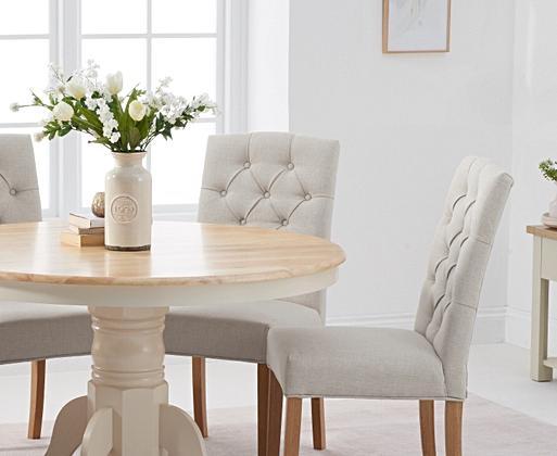 Epsom cream dining table hotsell