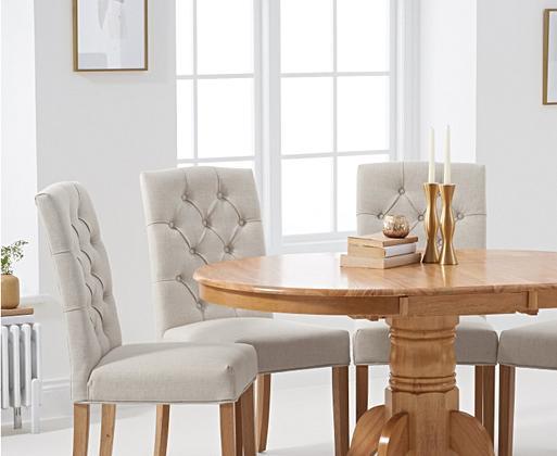 Epsom cream dining table shop