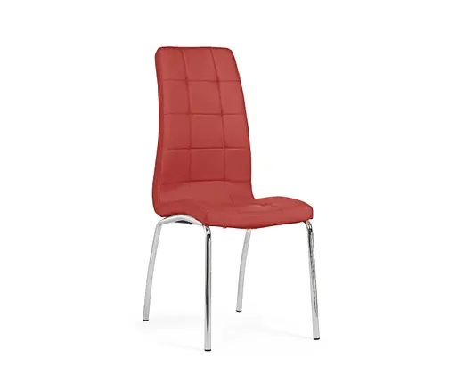 Enzo Red Faux Leather Dining Chairs Oak Furniture Superstore
