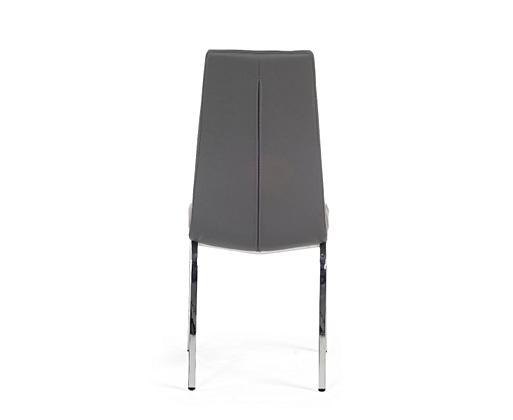 Charcoal faux best sale leather dining chairs