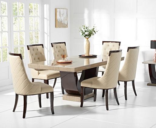 Francesca pedestal end shop table