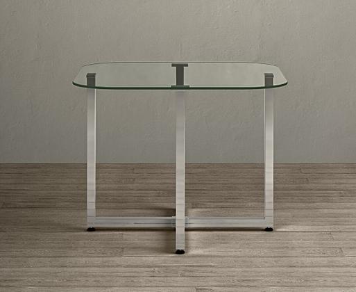 Cb2 glass sales dining table