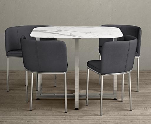 Dining table shop with stowaway chairs