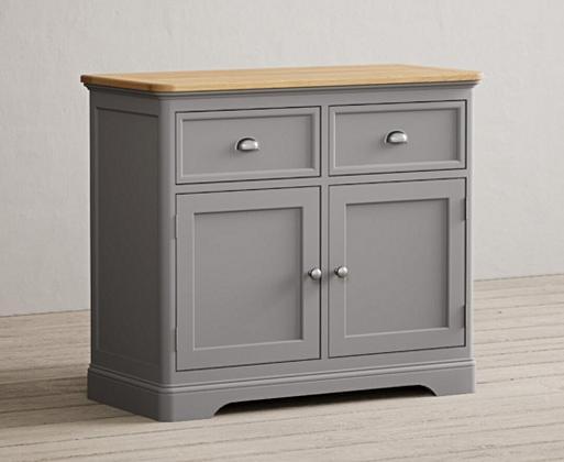 Grey sideboard deals with lights