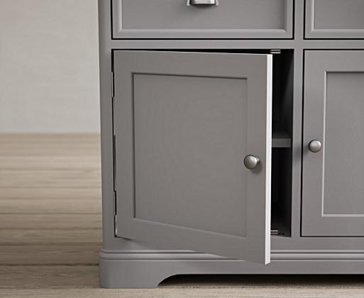 Bridstow Oak and Light Grey Painted Small Sideboard Oak