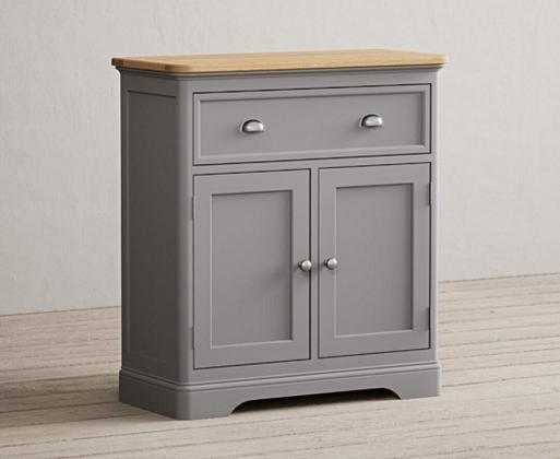 Bridstow Oak and Light Grey Painted Hallway Sideboard
